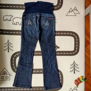 7 For All Mankind Blue Boot Cut Jeans